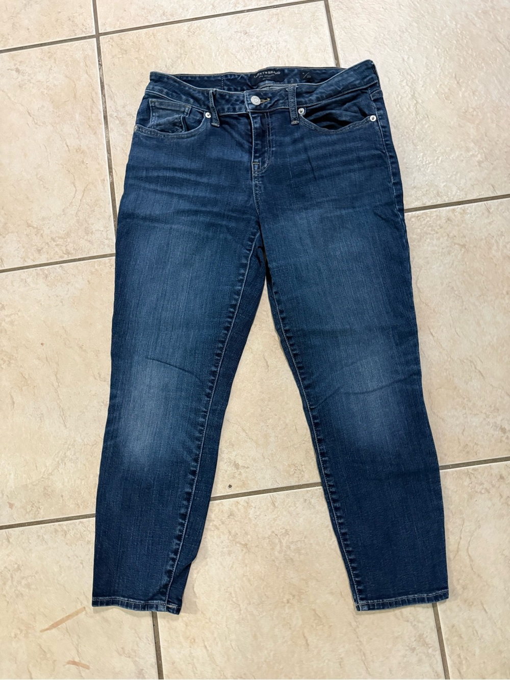 Lucky Brand Dark Blue Ankle low rise Crop Lolita Jeans
